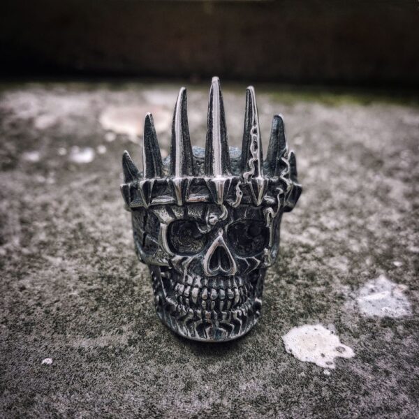 EYHIMD Mens Classical Nobility King Crown Skull 316L Stainless Steel Biker Rings Punk Fasion Jewelry Gift for Men